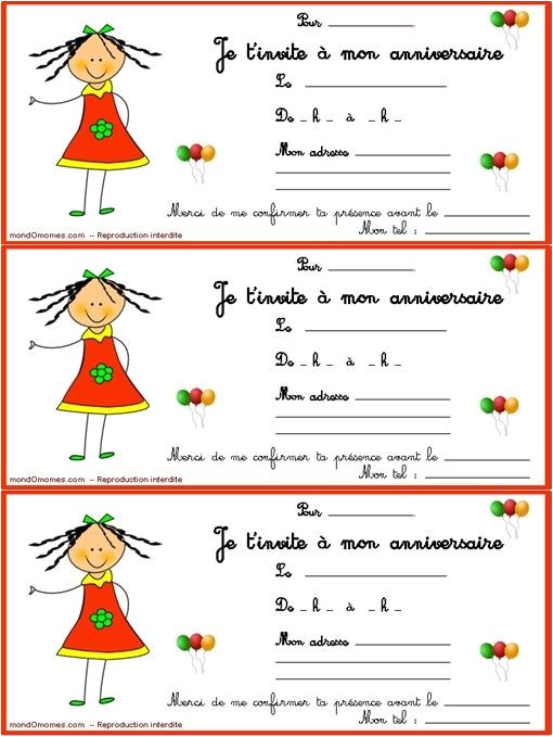 Coloriage De Carte D Anniversaire Carte Invitation Anniversaire Fille Coloriage Carte Invitation