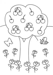 Coloriage De Cerise Coloriage Cerises Et Cerisier Dessin De La Nature