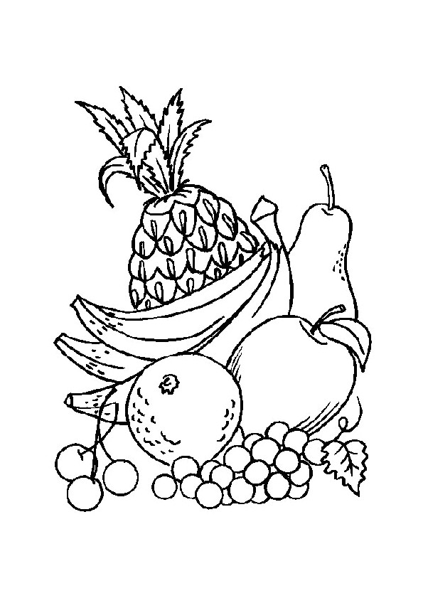 Coloriage De Cerise Coloriages Fruits Ve Ables Pinterest