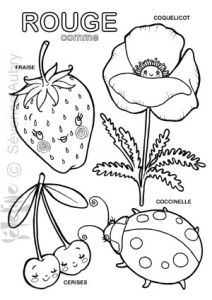 Coloriage De Cerise Retour L Illustration En Douceur Avec Un Cahier De Coloriages