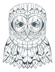 Coloriage De Chouette A Imprimer 44 Best Coloriages De Hiboux Pour Adulte Owl Adult Coloring Pages