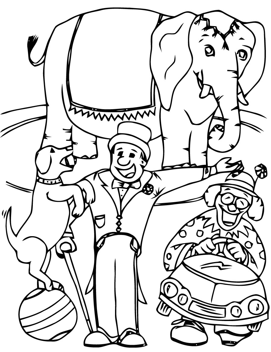 Coloriage De Cirque A Imprimer Gratuit Dessins Gratuits   Colorier Coloriage Cirque   Imprimer