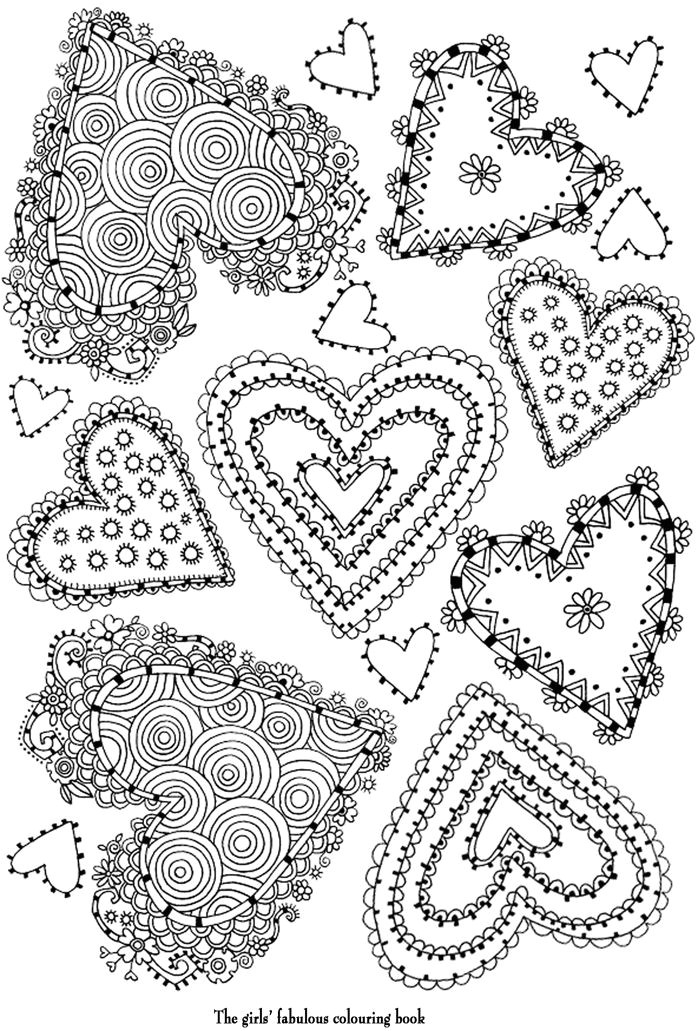 Coloriage De Coeur à Imprimer Gratuit 18 Best Coloriage Images On Pinterest