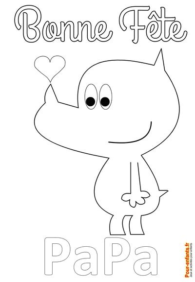 Coloriage De Coeur à Imprimer Gratuit 35 Best Bonne Fªte Papa Dessins   Imprimer Images On Pinterest