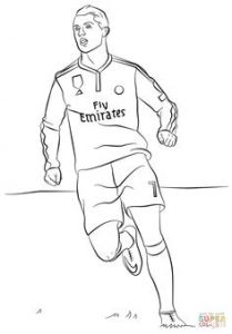 Coloriage De Cristiano Ronaldo A Imprimer Christiano Ronaldo Playing soccer Coloring Page