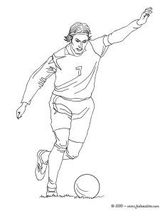 Coloriage De Cristiano Ronaldo A Imprimer Coloriage Du Joueur De Foot David Beckham  Imprimer Gratuitement