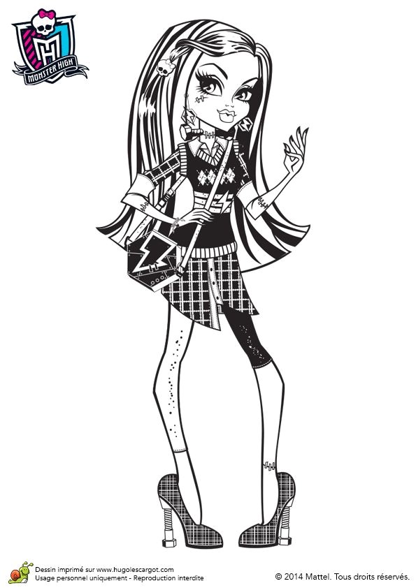 Coloriage De Franky 2093 Best 2 Color Monster High Images On Pinterest