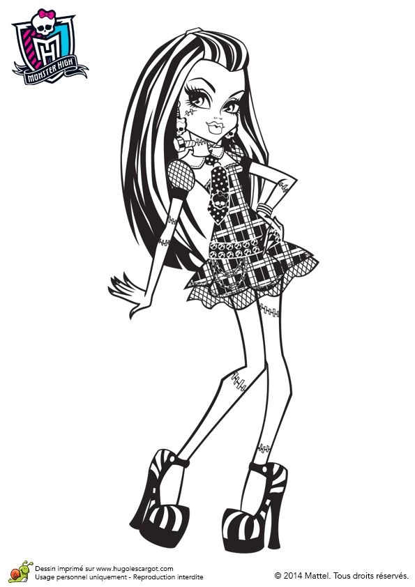 Coloriage De Franky 2093 Best 2 Color Monster High Images On Pinterest