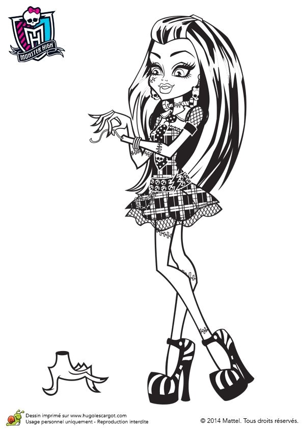 Coloriage De Franky 2093 Best 2 Color Monster High Images On Pinterest