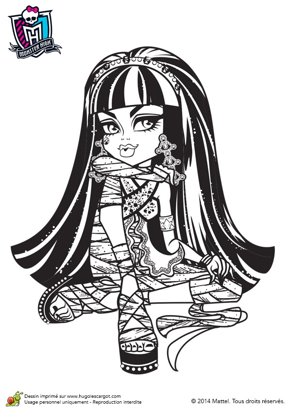 Coloriage De Franky Pose assise De Cléo De Nile   Colorier Love Pinterest