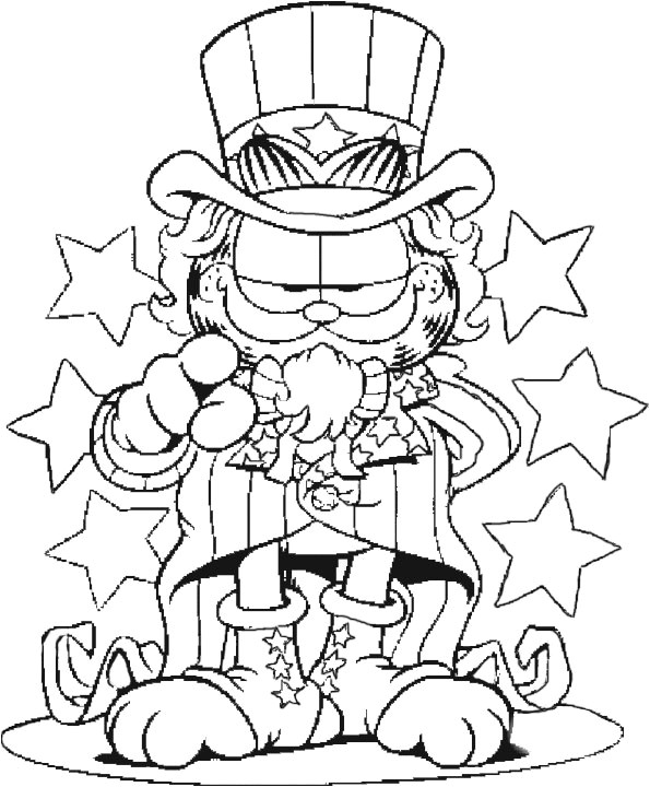 Coloriage De Garfield A Imprimer Dessin De Coloriage Garfield   Imprimer Cp