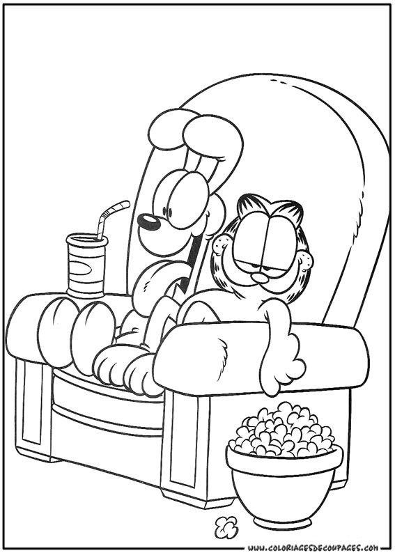 Coloriage De Garfield A Imprimer Nos Jeux De Coloriage Garfield   Imprimer Gratuit Page 7 Of 14
