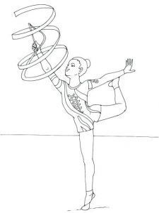 Coloriage De Gymnastique Au sol Coloriage De Gym A Imprimer Pages De Coloriage De Gymnastique A