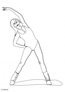 Coloriage De Gymnastique Au sol Coloriage Gymnastique – Oh Kids Fr tout Coloriage De Gymnastique