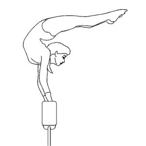 Coloriage De Gymnastique Au sol Coloriage Gymnastique Poutre Dessin Gratuit Imprimer