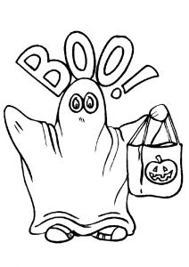 Coloriage De Halloween Qui Fait Peur Coloriage Halloween Fantome Qui Fait Peur