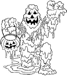 Coloriage De Halloween Qui Fait Peur Dessins De Monstres Colorier