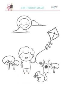 Coloriage De Hand Spinner Coloriage Cerf Volant