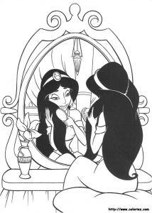 Coloriage De Jasmine Et Aladin Coloriage Jasmine Et Aladdin