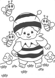 Coloriage De Kiki Monchhichis Coloring Pages 4 Monchichi