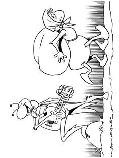 Coloriage De La Cigale Et La Fourmi Coloriages De La Fable La Cigale Et La Fourmi