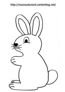 Coloriage De Lapin Trop Mignon A Imprimer Coloriage Lapin Maternelle