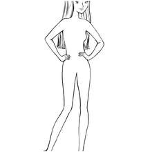 Coloriage De Mannequin A Habiller Coloriage top Modele Tuto Coloriage top Model Dessin Des Mannequin