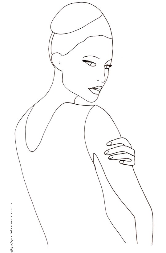 Coloriage De Mannequin A Habiller Coloriage top Modele Tuto Coloriage top Model Dessin Des Mannequin