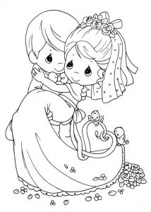 Coloriage De Marier Precious Moments Wedding Coloring Pages