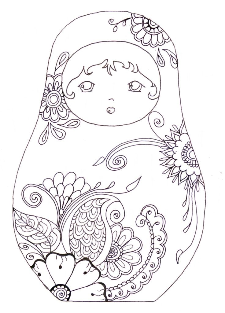 Coloriage De Mode à Imprimer 32 Coloriage Matriochka – Coloriage – Imprimer Vol 6401