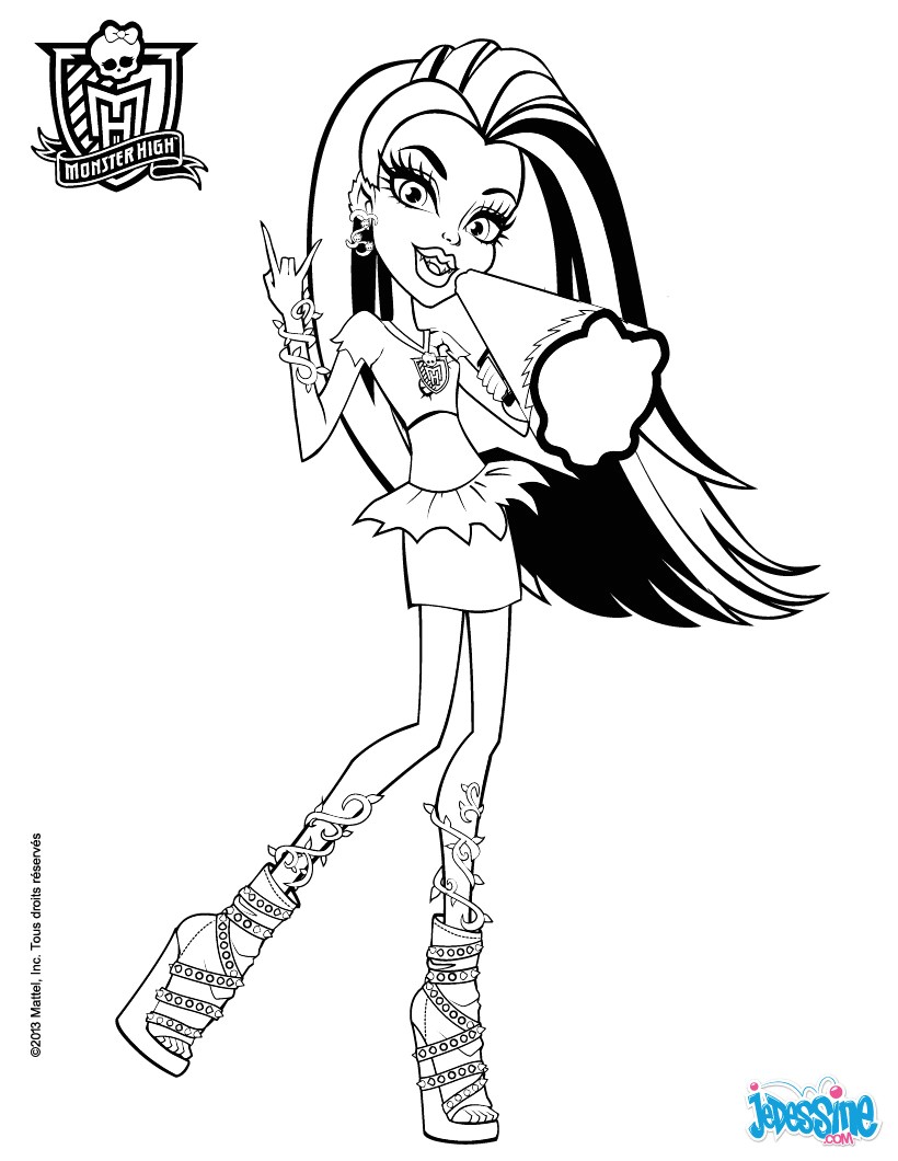Coloriage De Monster High à Imprimer Gratuit Coloriage Franky Dessinl Meublerc