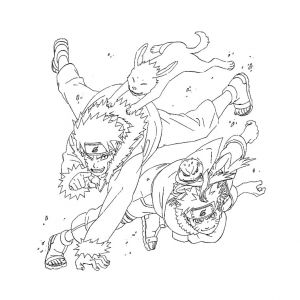 Coloriage De Naruto Demon Renard Coloriage Naruto Shippuden Sasuke Demon