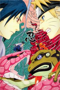 Coloriage De Naruto Uzumaki Coloriage De Naruto Et Sasuke Sensationnel Graphie Naruto