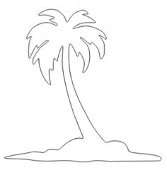 Coloriage De Palmier Fichier Sst Palmier Pour Silhouette Studio