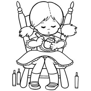 Coloriage De Petite Fille à Imprimer De Coloriage Petite Fille Colorie Des Oeufs De P Ques A