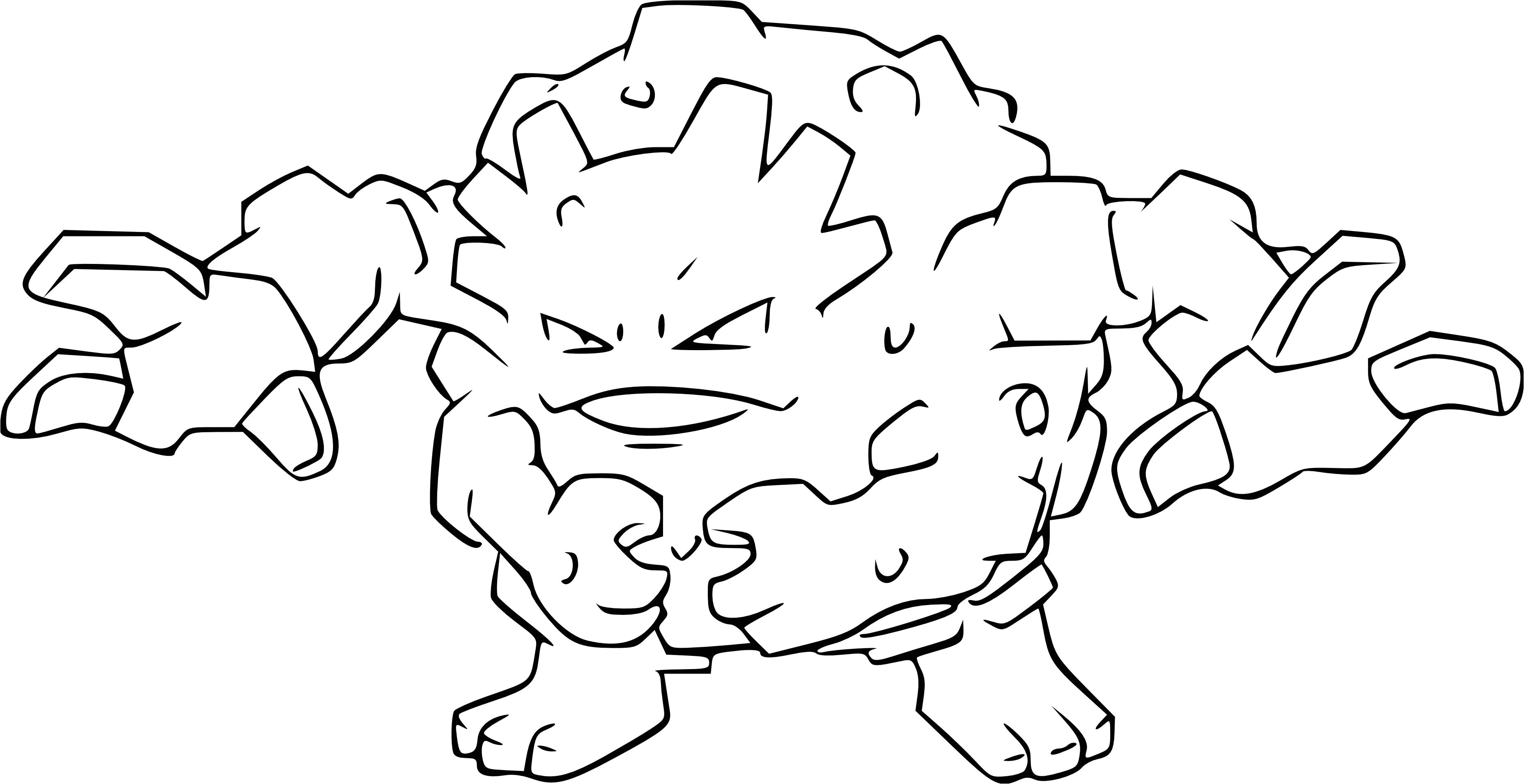 Coloriage De Pokémon Ex Graveler Buscar Con Google La Cochera Pinterest