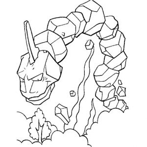 Coloriage De Pokemon Mega Evolution Pokemon Mega Onix Coloriage