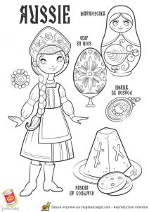 Coloriage De Poupé Russe Coloriage Découverte Du Monde La Russie Page 12 Sur 43 Sur
