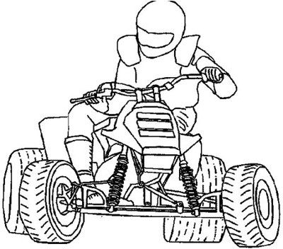 Coloriage De Quad A Imprimer Gratuit Coloriage De Quad Et Moto Cross