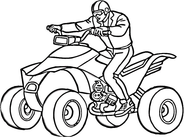 Coloriage De Quad A Imprimer Gratuit Coloriage Quad Cross