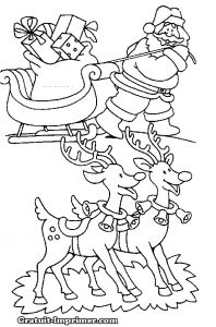 Coloriage De Rennes Du Pere Noel A Imprimer Coloriage Pere Noel Gratuit Dessin Du Pre Noel Sur Coloriage