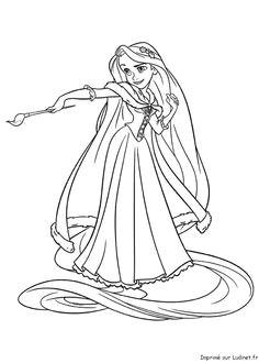 Coloriage De Reponse Coloriage Coloriage De Pascal Sur Les Cheveux De Raiponce