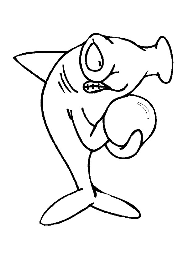 Coloriage De Requin Marteau Coloriage Requin Marteau Sur Hugolescargot