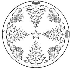Coloriage De Rosace à Imprimer Coloriage Mandala Noel Colorier Dessin Imprimer