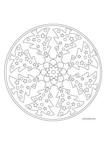 Coloriage De Rosace à Imprimer Coloriage Mandala Noel Colorier Dessin Imprimer