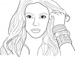 Coloriage De Shakira Shakira
