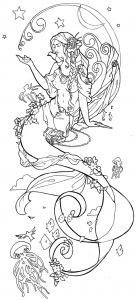 Coloriage De Sirène A Imprimer 3654 Best Digi S Images On Pinterest