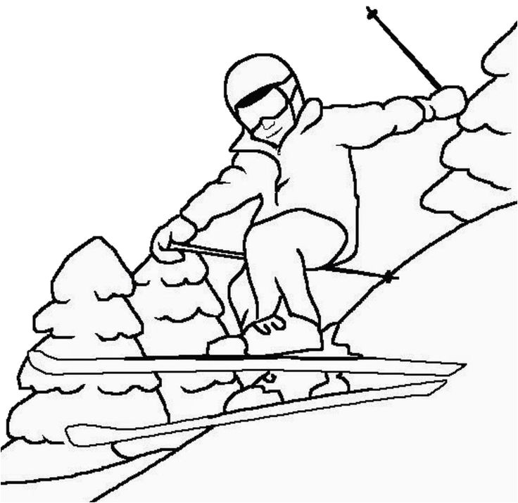 Coloriage De Skieur 13 Best Skiing Images On Pinterest