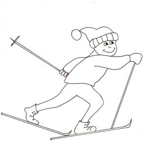Coloriage De Skieur 71 Best Skiing Images On Pinterest