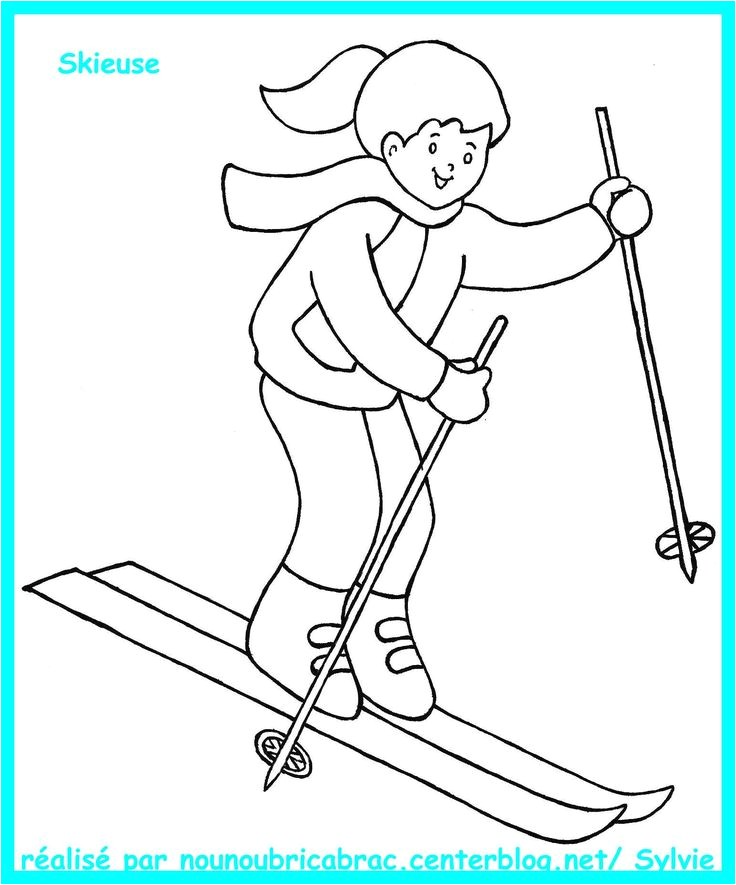 Coloriage De Skieur 84 Best Coloriage Images On Pinterest